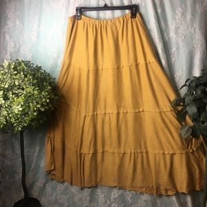 Long maxi skirt faux suede 2X